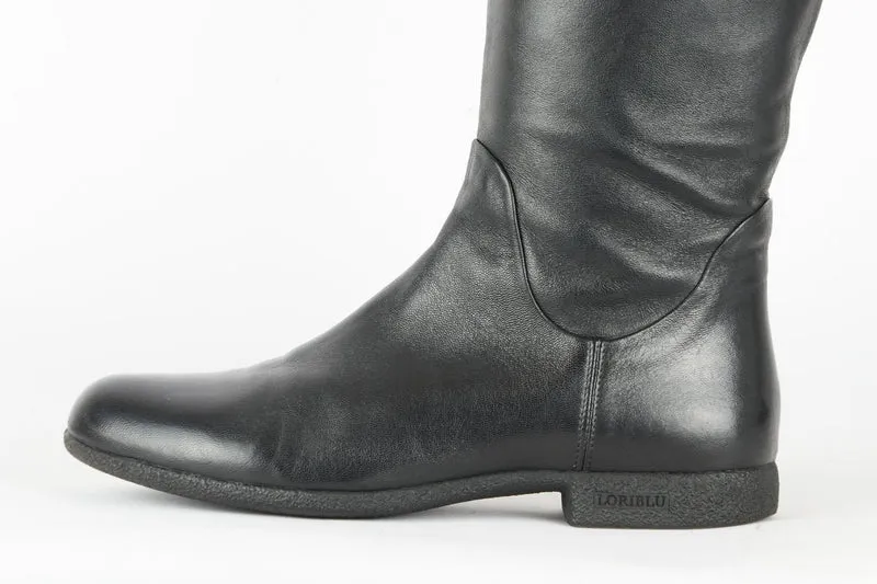 Hohe Stiefel Leder schwarz