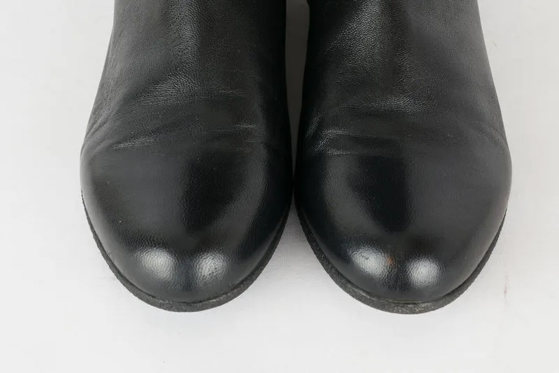Hohe Stiefel Leder schwarz