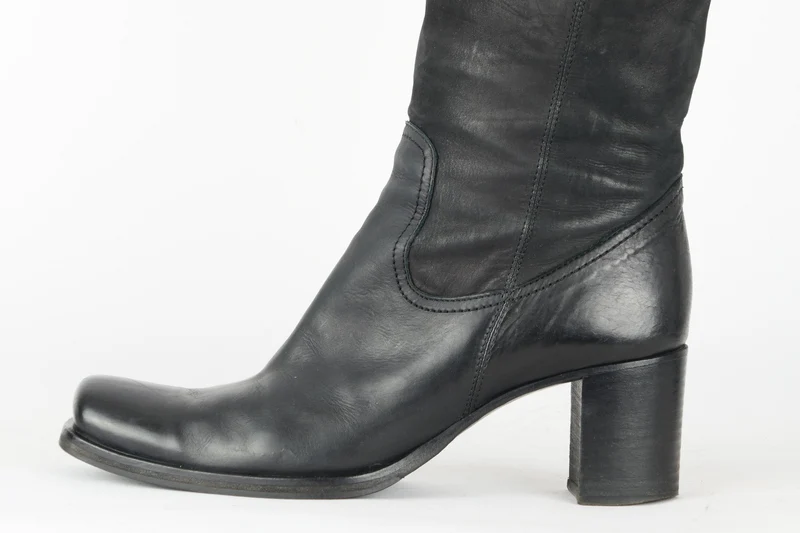Hohe Stiefel Leder schwarz