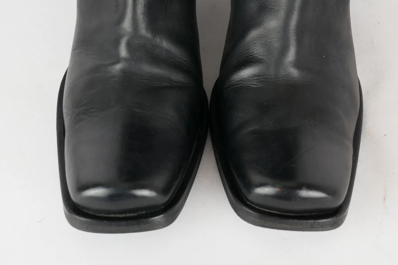Hohe Stiefel Leder schwarz