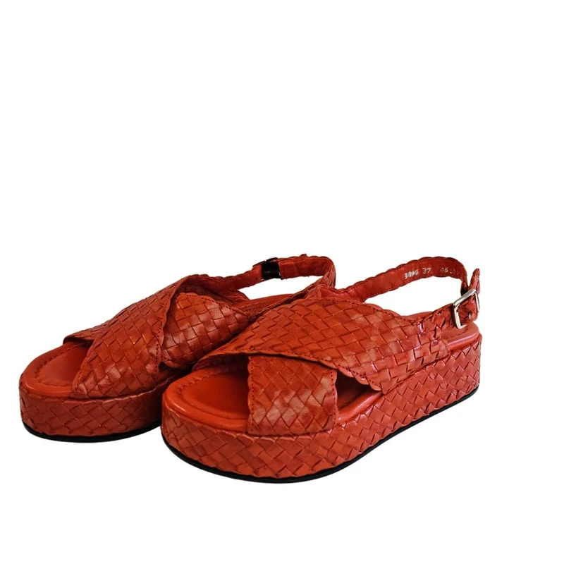 Pons Quintana, Flechtsandalette in Orange