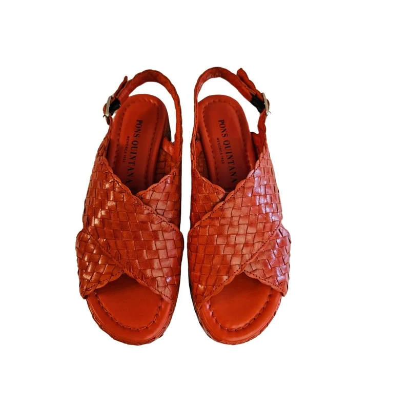 Pons Quintana, Flechtsandalette in Orange