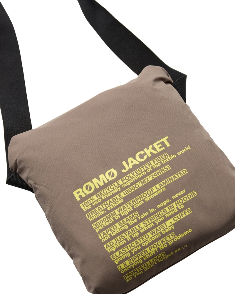 H2O - H2Rømø Festival Lw Rain Jacket Packable 100980-2 - 7023 - Dusty Oak/Just Yellow