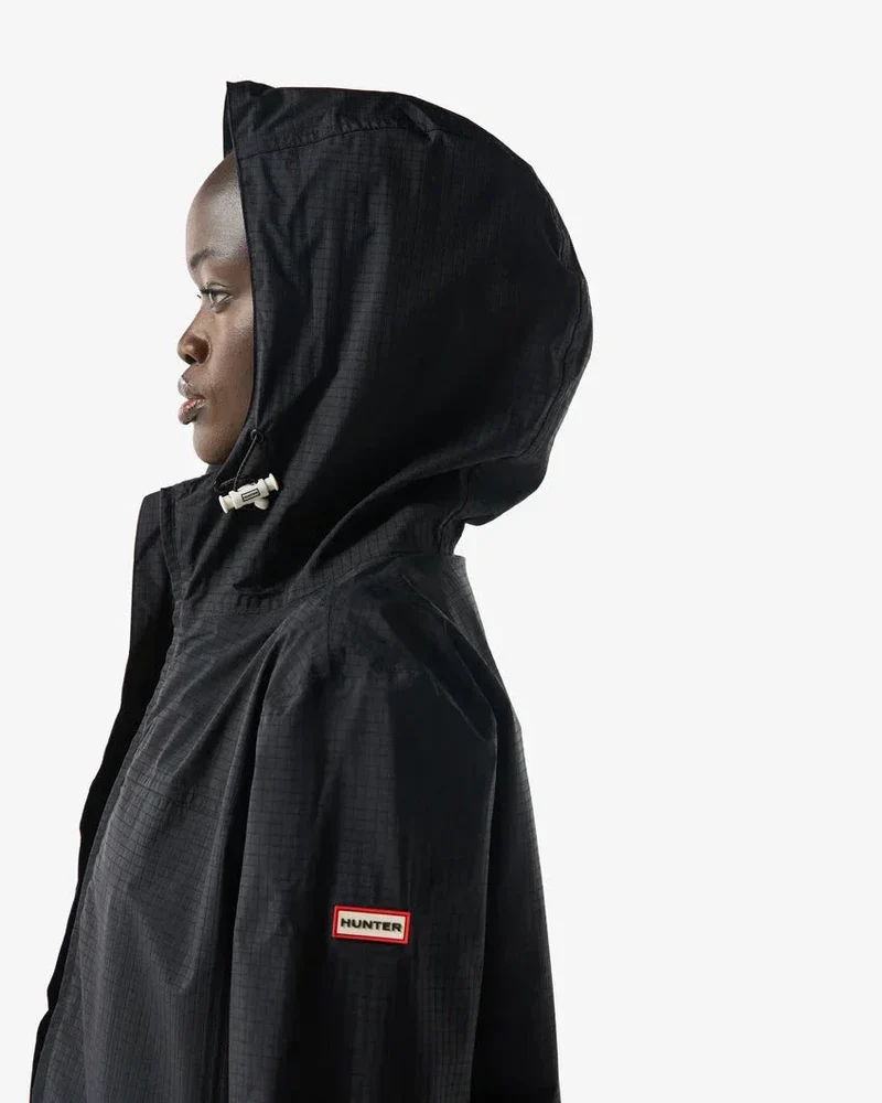 Hunter - Hunter Packable Rain Jacket Haru0005261 - Black