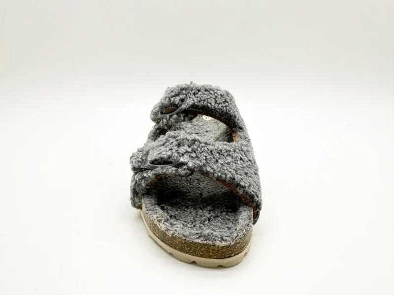 thies 1856 ® Kids Organic Teddy Sandal wolf grey