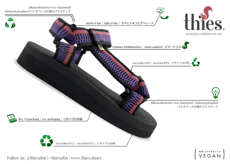 thies 1856 ® Eco Trek vegan black