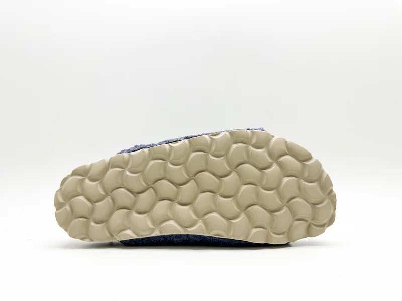 thies 1856 ® Kids Organic Teddy Sandal blue grey