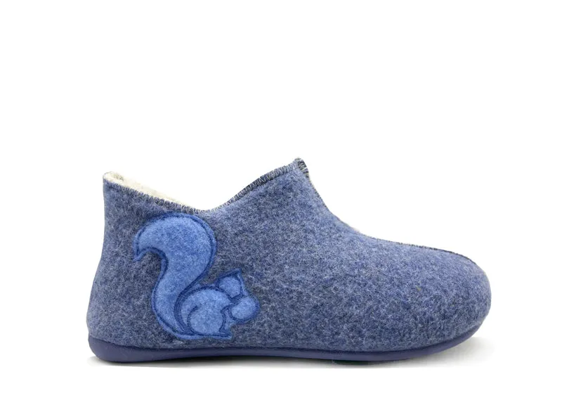 thies 1856 ® Kids PET Organic Slipper Boot vegan navy