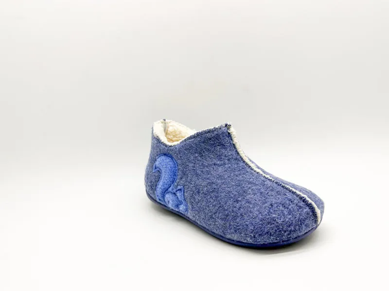 thies 1856 ® Kids PET Organic Slipper Boot vegan navy