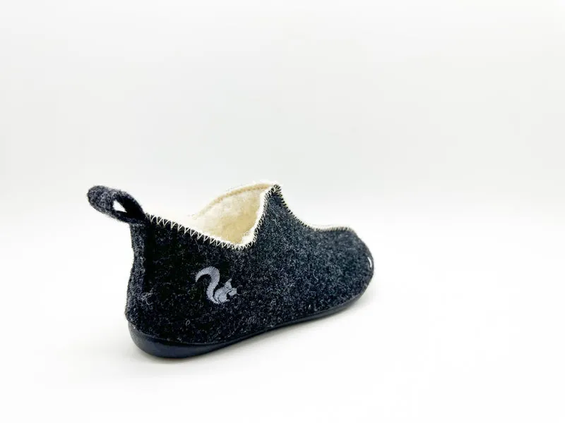 thies 1856 ® Kids Wool Slipper Boot dark grey