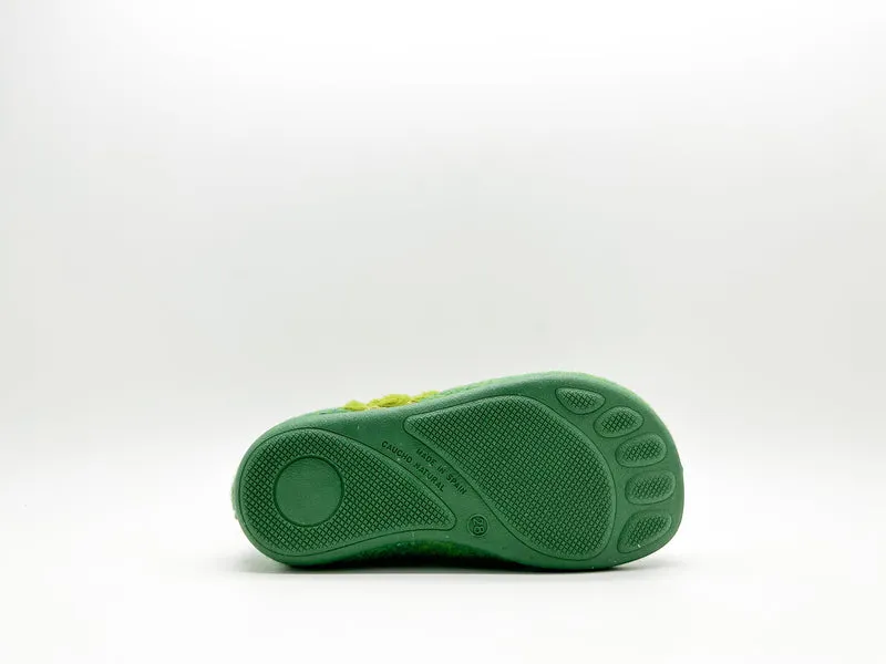 thies 1856 ® Kids PET Slipper Boot vegan green