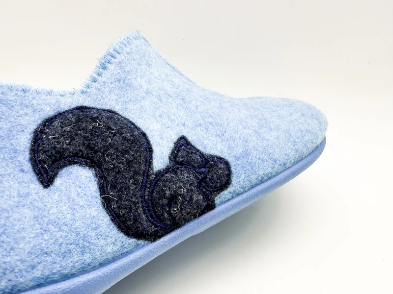 thies 1856 ® Kids PET Slipper Boot vegan sky