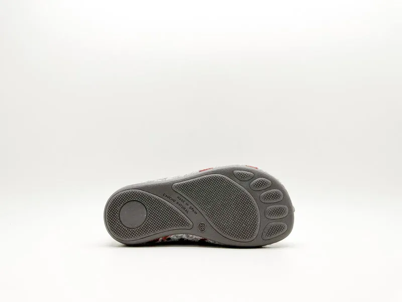 thies 1856 ® Kids PET Squirrel Slipper Boot vegan light grey
