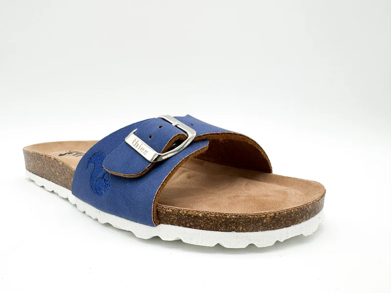 thies 1856 ® Eco Bio Strap Sandal vegan blue