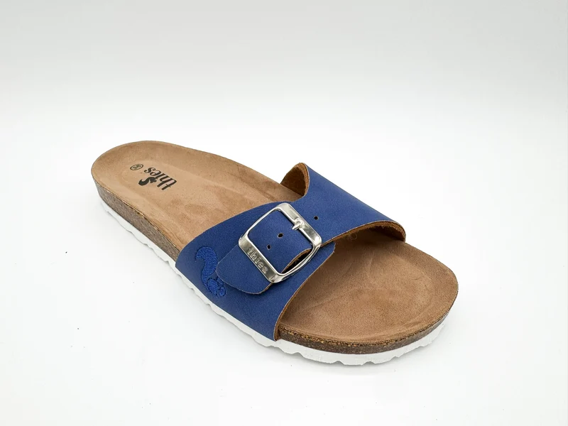 thies 1856 ® Eco Bio Strap Sandal vegan blue