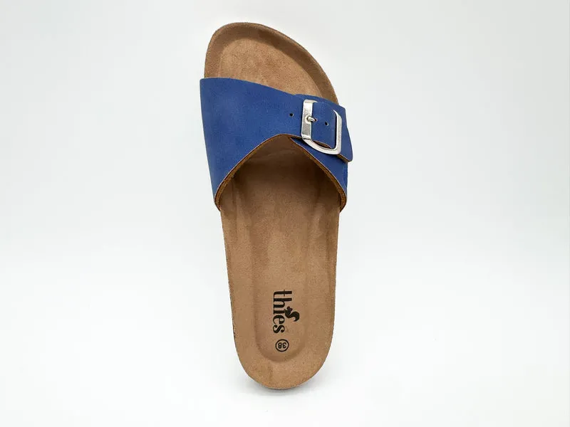 thies 1856 ® Eco Bio Strap Sandal vegan blue