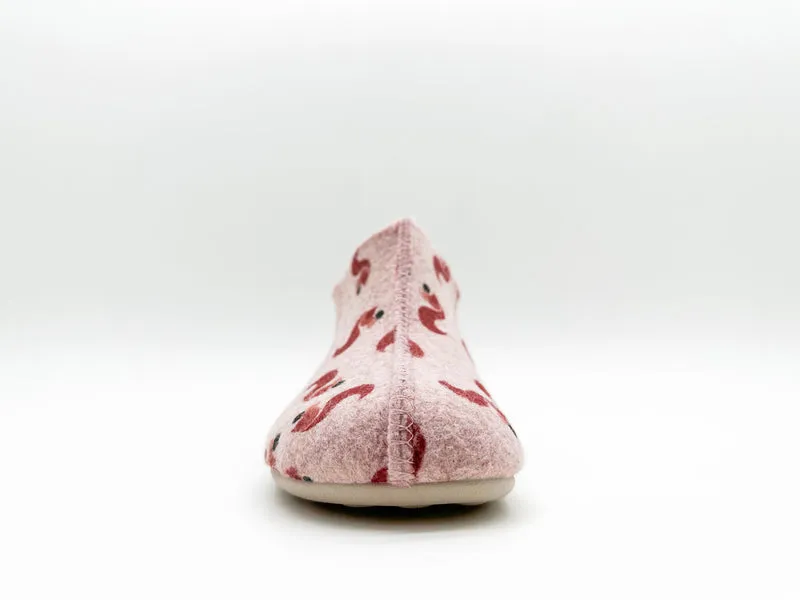 thies 1856 ® Kids PET Squirrel Slipper Boot vegan rose