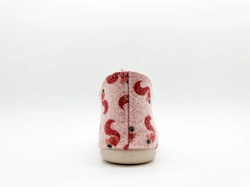 thies 1856 ® Kids PET Squirrel Slipper Boot vegan rose