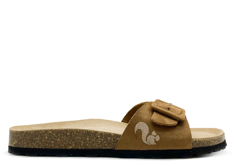thies 1856 ® Eco Bio Covered Strap Sandal vegan cognac