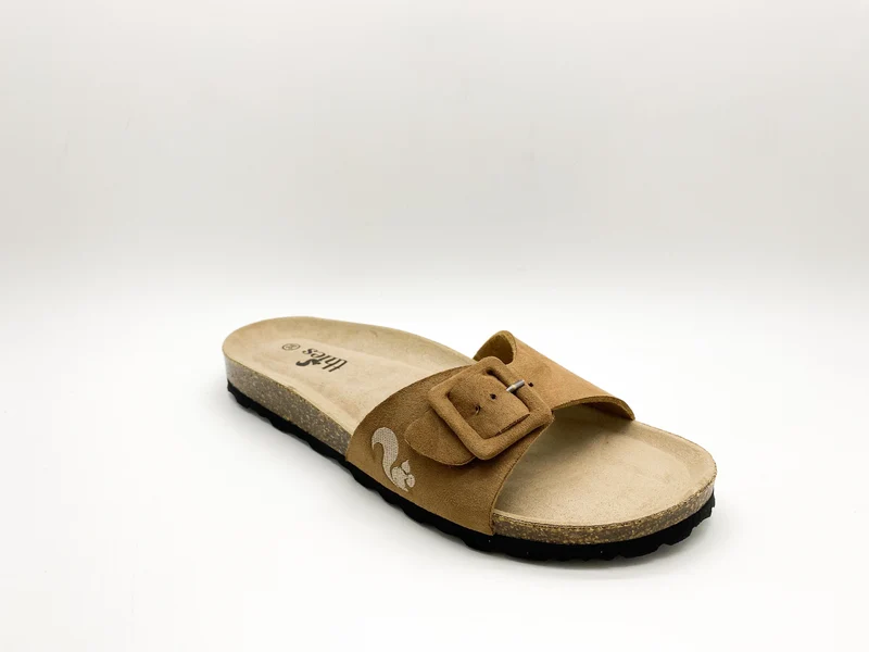 thies 1856 ® Eco Bio Covered Strap Sandal vegan cognac