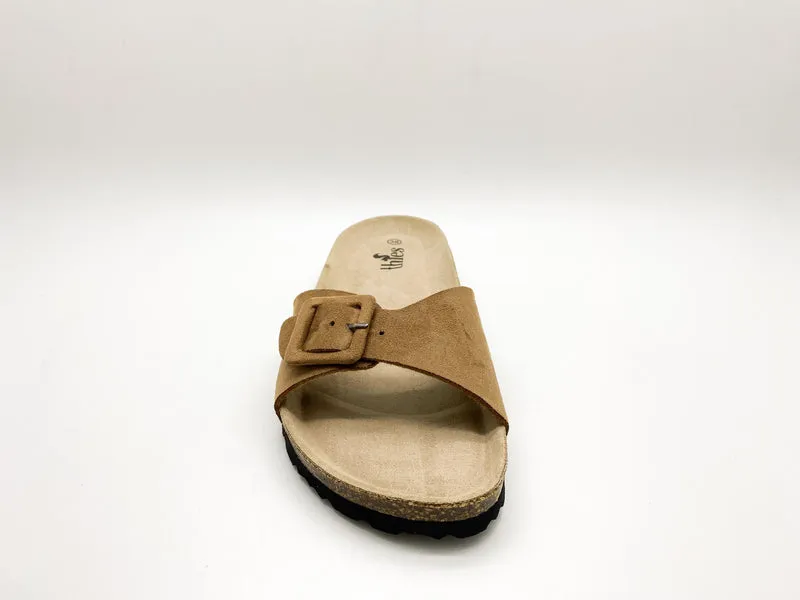 thies 1856 ® Eco Bio Covered Strap Sandal vegan cognac