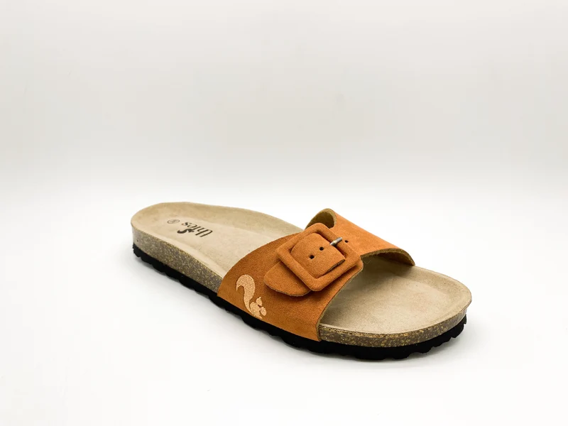thies 1856 ® Eco Bio Covered Strap Sandal vegan rust