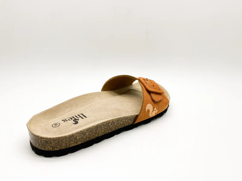 thies 1856 ® Eco Bio Covered Strap Sandal vegan rust