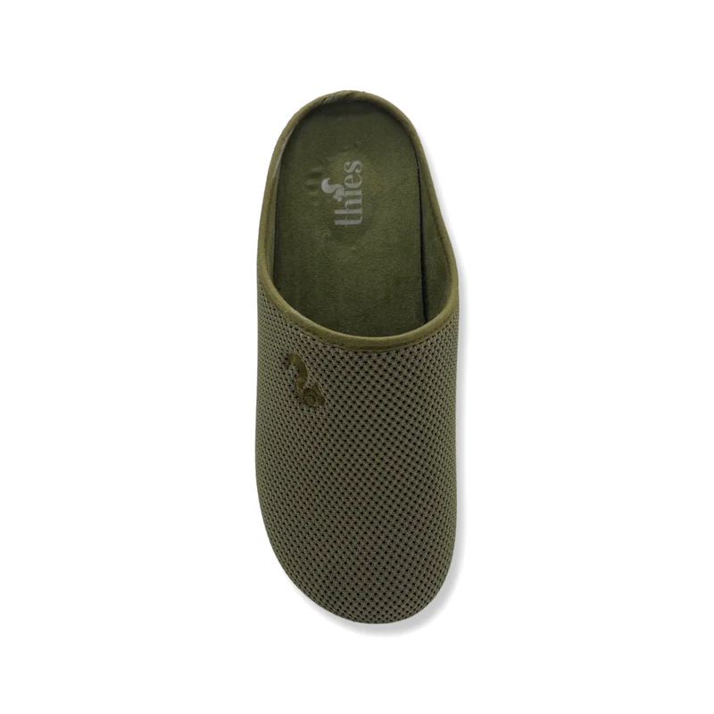 thies 1856 ® Cornslipper vegan olive aus Mais gefertigt