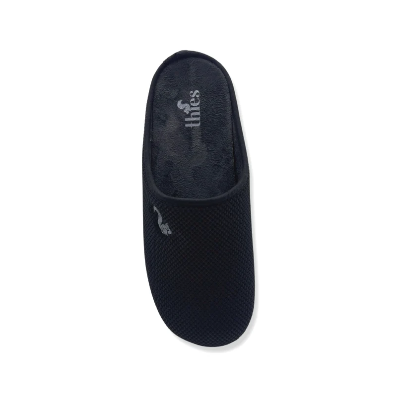 thies 1856 ® Cornslipper vegan black aus Mais gefertigt