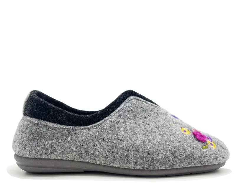 MayBe ® Flowers & Bees Booty vegan light grey