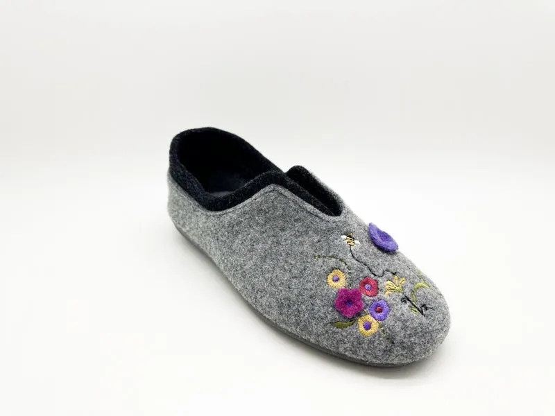 MayBe ® Flowers & Bees Booty vegan light grey