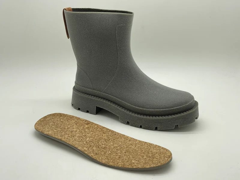 nat-2™ Bio Boot grey green vegan | 100% waterproof biodegradable rainboots