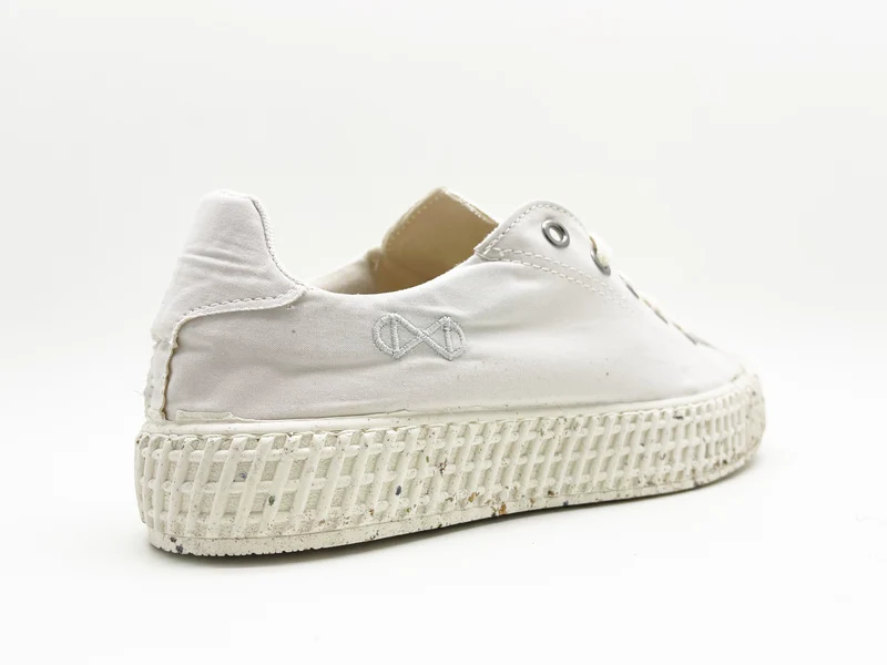 nat-2™ Mono ETA Low waterproof white stone vegan, aus Biobaumwolle