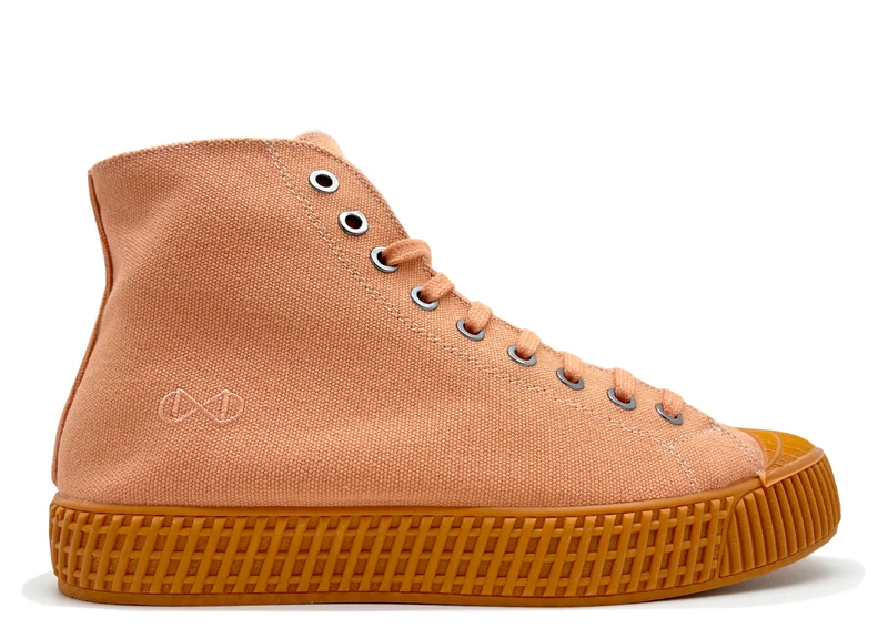 nat-2™ Mono apricot vegan, aus Biobaumwolle, Bambus, Kork, Zuckerrohr und recycled Gummi