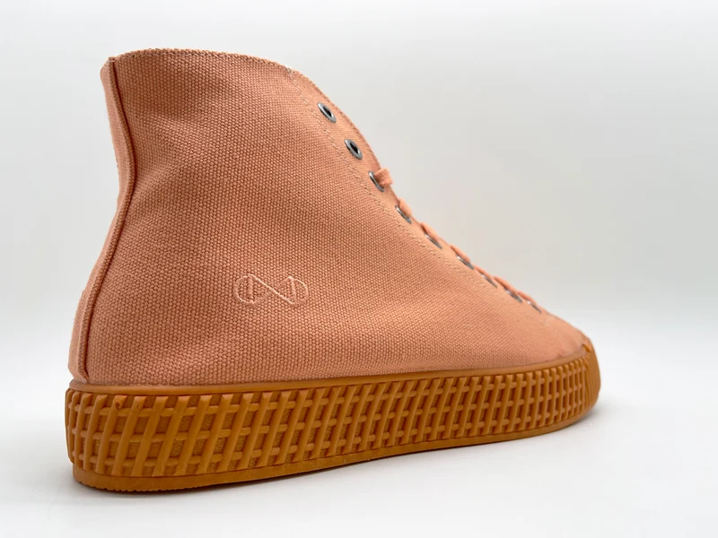 nat-2™ Mono apricot vegan, aus Biobaumwolle, Bambus, Kork, Zuckerrohr und recycled Gummi