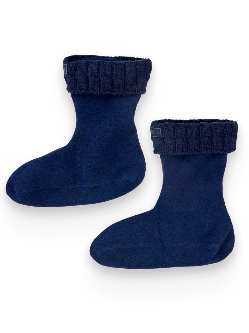 Isolierte Stiefelsocken für Regenstiefel Tiefblau