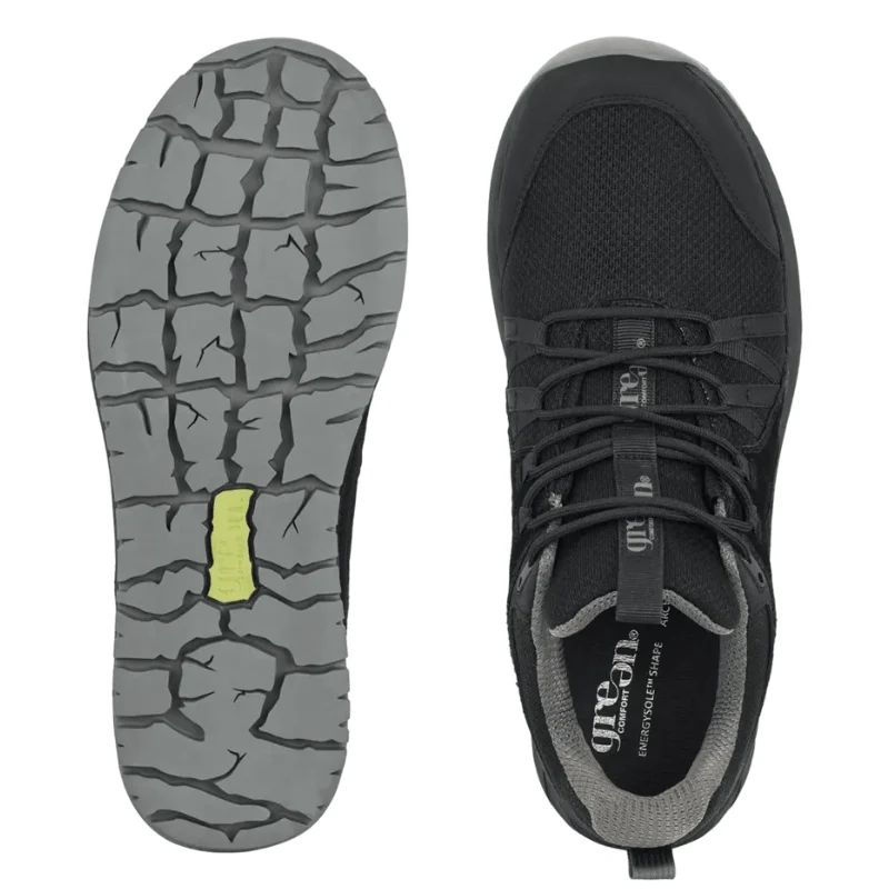 Green Comfort outdoor herresneaker - Sort