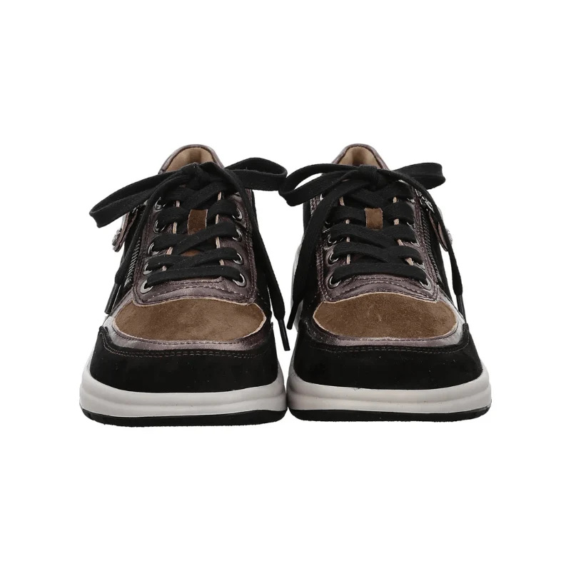 Fidelio sporty damesneaker - Sort/brun