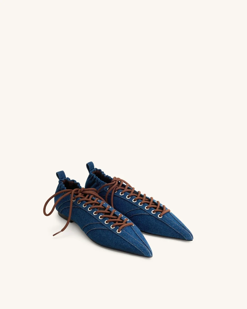 Ava Schnürschuhe - Denimblau