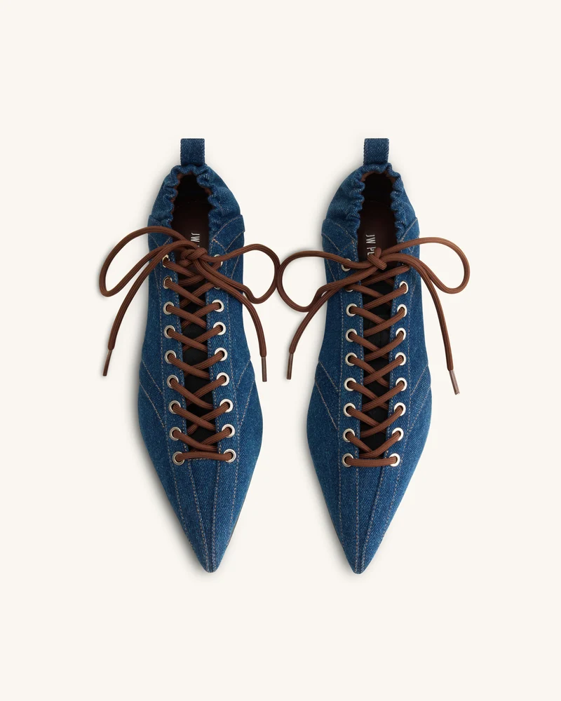 Ava Schnürschuhe - Denimblau