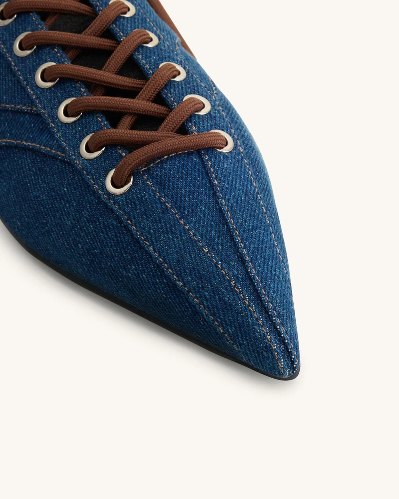 Ava Schnürschuhe - Denimblau