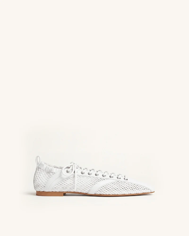 Ava Schnürschuhe aus Mesh - Weiß