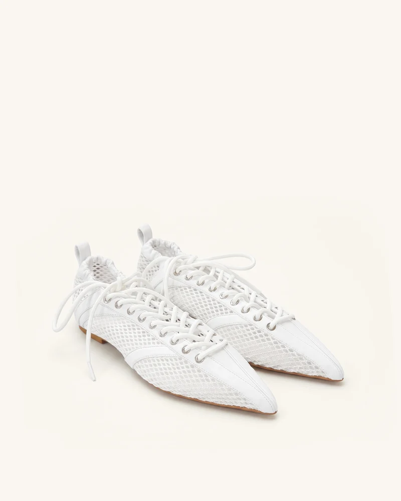 Ava Schnürschuhe aus Mesh - Weiß