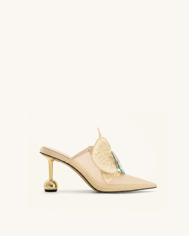 Sofia Orchid Sphere Absatz-Mules - Beige