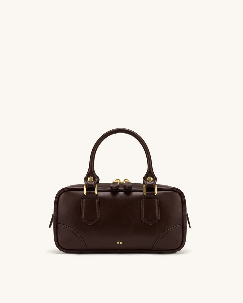 Odette Boston-Tasche mit Henkel - Dunkelbraun