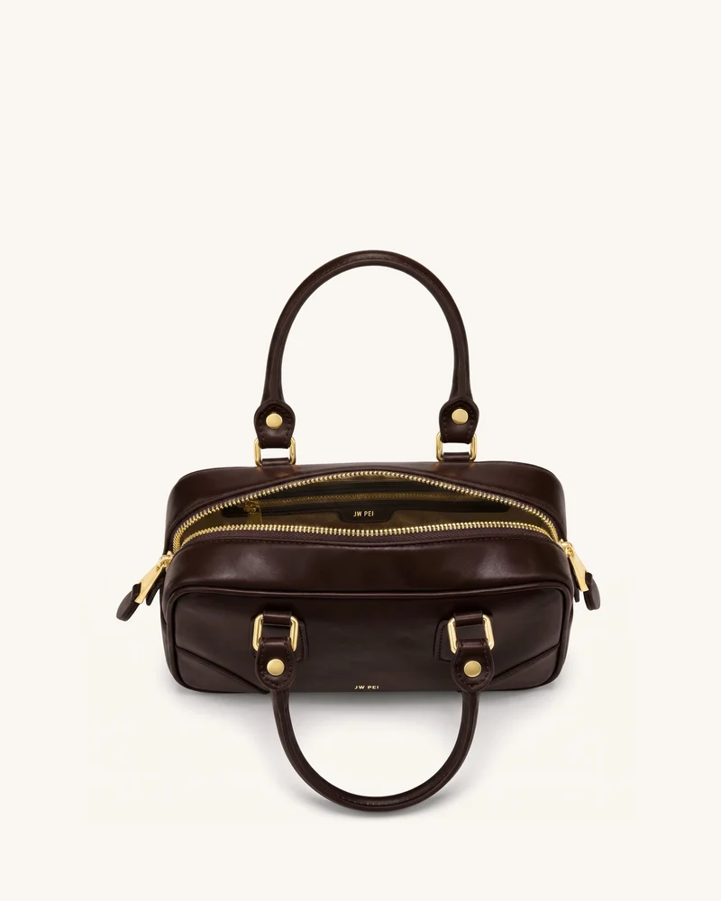 Odette Boston-Tasche mit Henkel - Dunkelbraun