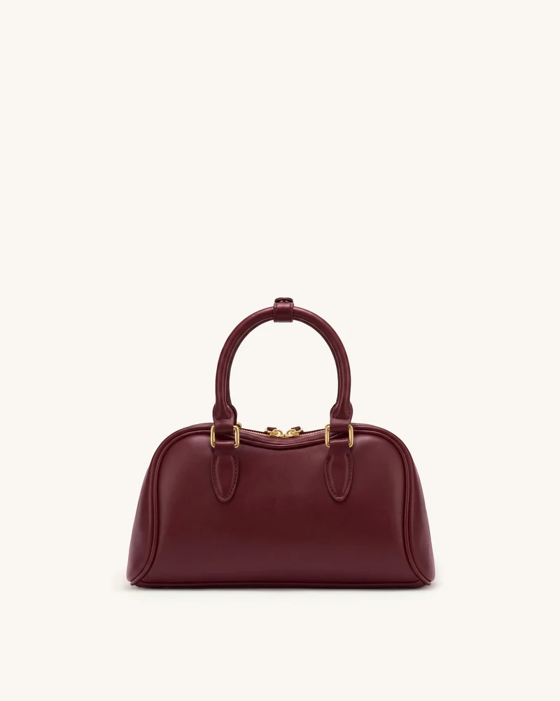 Rosalie Bowler-Henkeltasche - Dunkelburgunder
