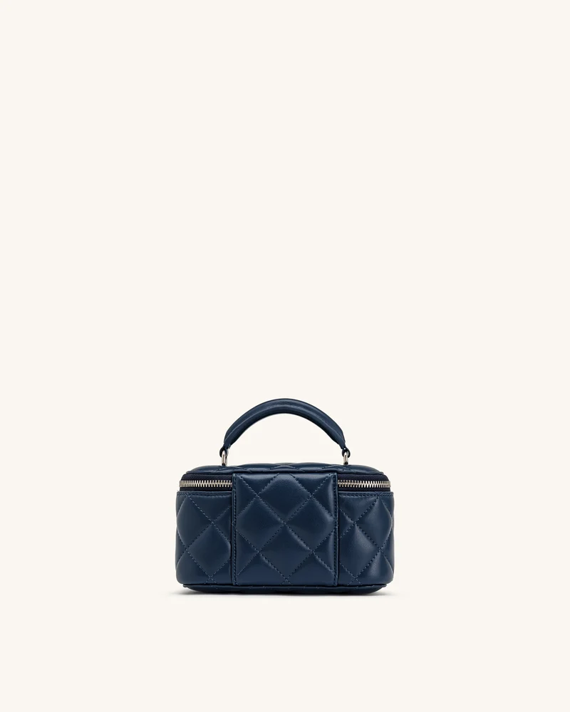 Vivienne Gesteppte Vanity-Henkeltasche - Marineblau