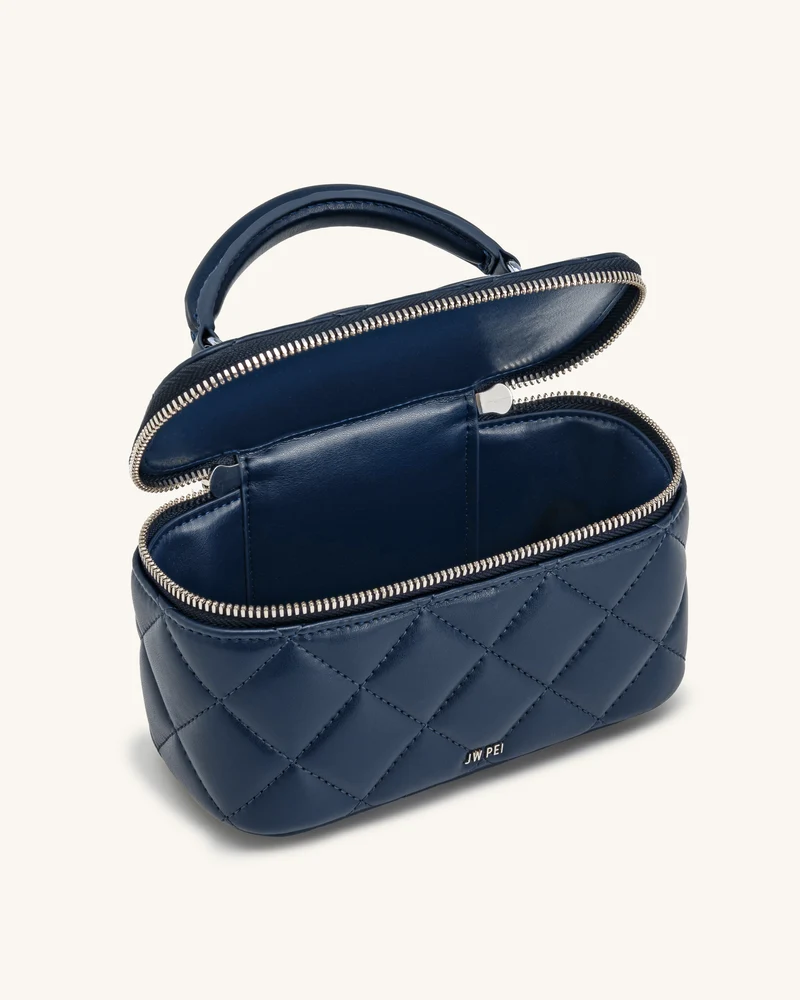 Vivienne Gesteppte Vanity-Henkeltasche - Marineblau