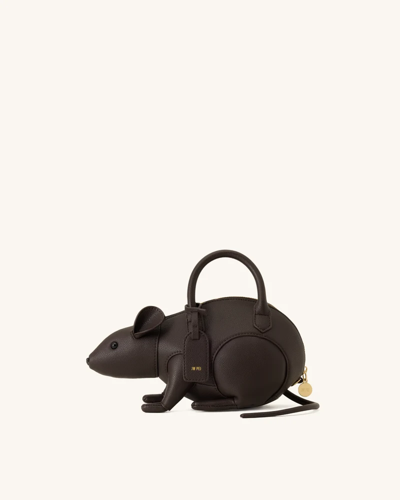 Mia Maus-Henkeltasche - Dunkelbraun